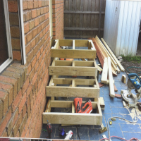 Decking designed, made and installed by Allouch Engineering