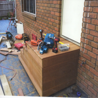 Decking designed, made and installed by Allouch Engineering