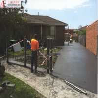 Concrete Driveway installed by Allouch Engineering