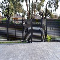 Allouch Engineering, Steel black door and fence