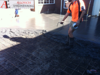 Concrete Driveways installed by Allouch Engineering in Victoria