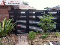 Gates designed, made and installed by Allouch Engineering
